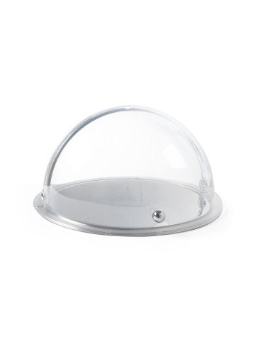 Ronde vitrine met roltopdeksel
