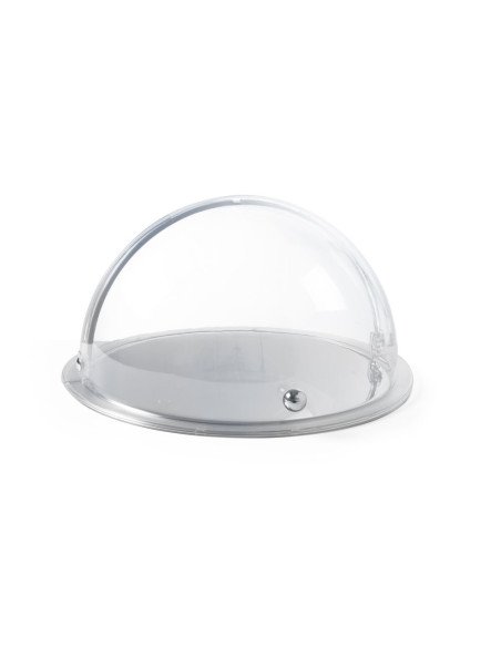 Ronde vitrine met roltopdeksel
