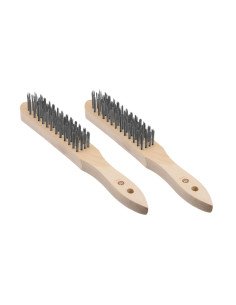 Brosse métallique en bois - 2 pièces HENDI 525517