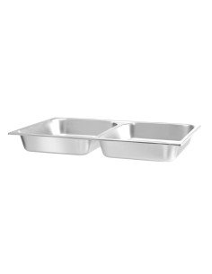 GN 1/1 pan for chafing dish 2 compartments