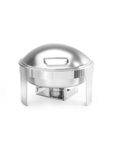 Chafing dish rond satiné