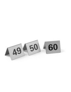 Chevalets de table numérotés 41-50