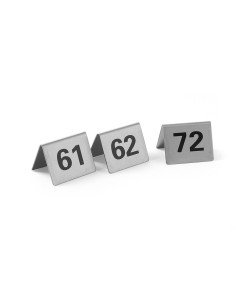 Genummerde tafelbordjes 51-60