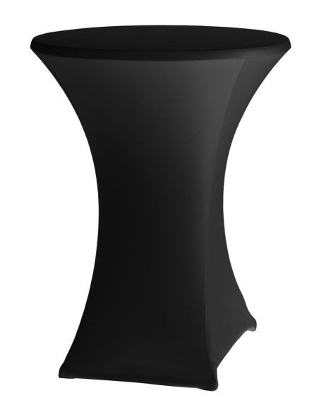 Table cover round (black)