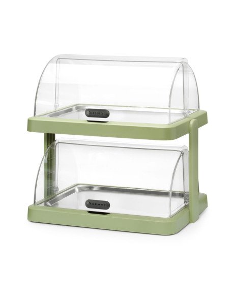 Koelvitrine met schuifdeksel GN 1/1 double (L) blanc
