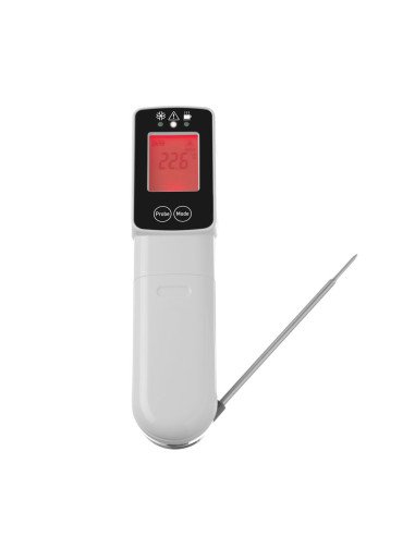 Infrared thermometer with probe