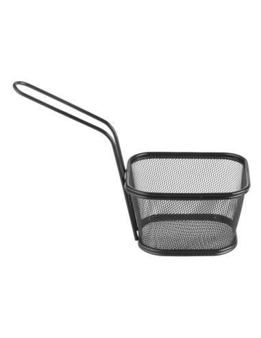 Deep frying basket miniatures stackable black