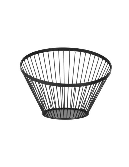 Fruit basket angled round black