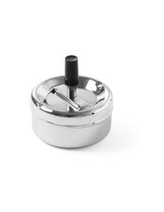 Ashtray with push button