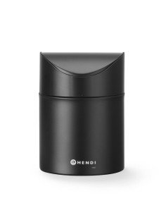 Tabletop litter bin with swing cover