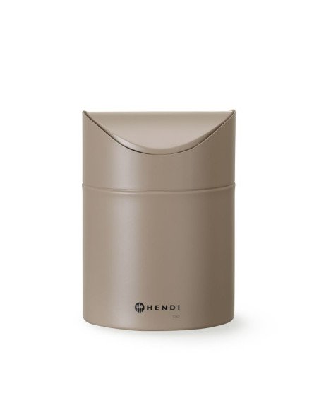 Tabletop litter bin with swing cover