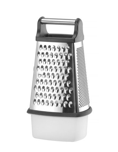 Grater 4-sided with container
