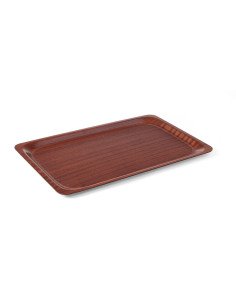 Plateau de service, rectangulaire, antidérapant, stratifié