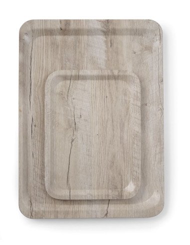 Dienblad van melamine met hout bedrukking