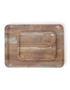 Dienblad van melamine met hout bedrukking
