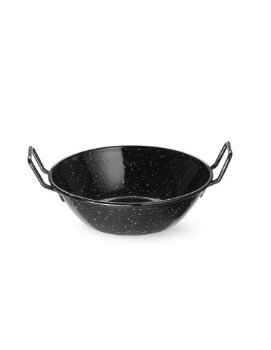 Enamelled paella bowl