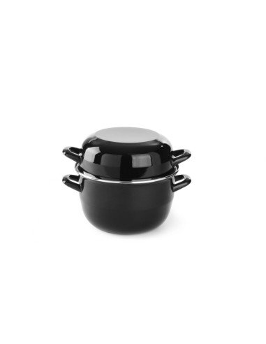 Cocotte à moules émaillée - avec couvercle