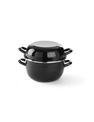 Cocotte à moules émaillée - avec couvercle