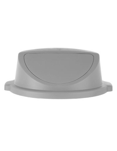 Couvercle poussoir pour poubelle ronde