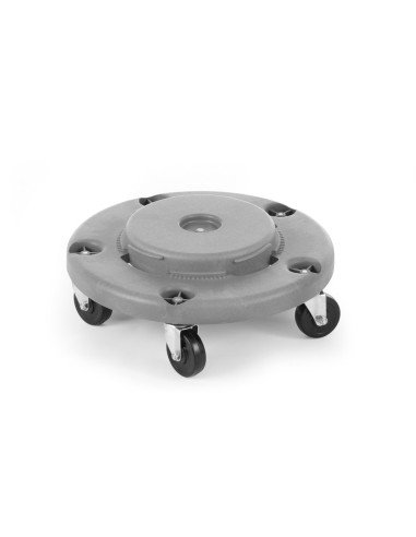 Trolley pour poubelle ronde