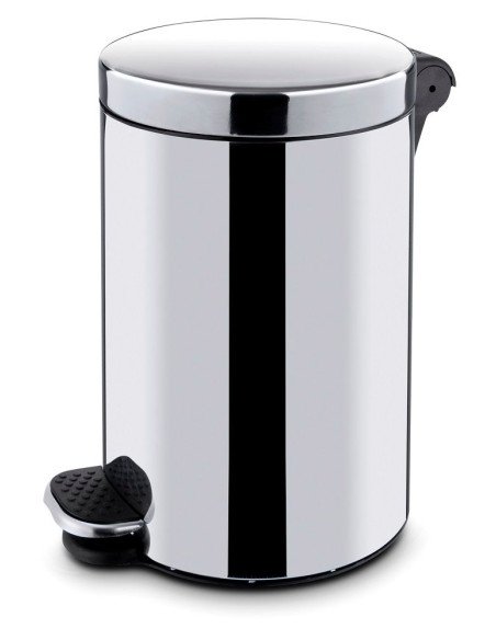 Round pedal waste bin with inner bin