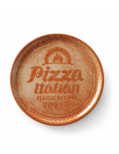 Assiette à pizza Recipe Collection Terracotta