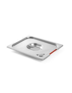 Couvercle avec poignée encastrée et bord silicone