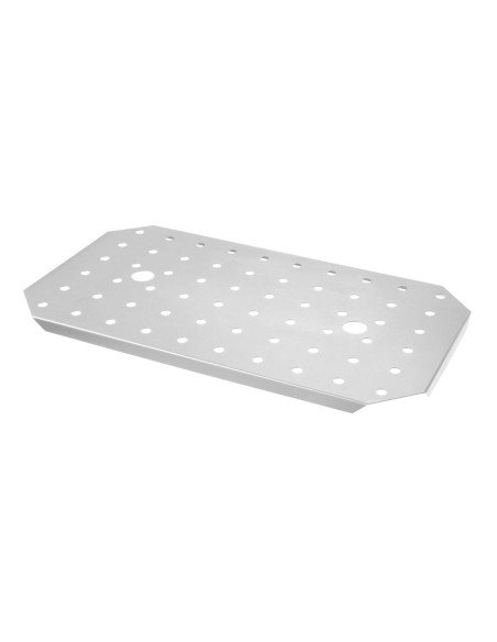 Perforated drip shelf for GN containers