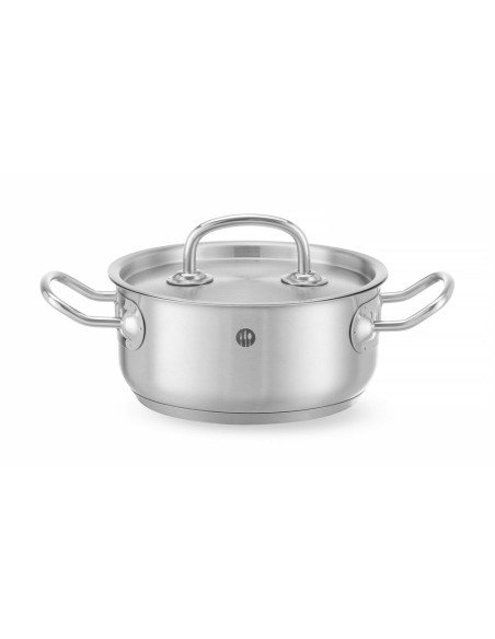 Stew pot low - with lid