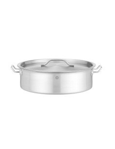 Low pot with lid