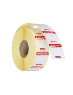 Daily food safety labels, easy removable