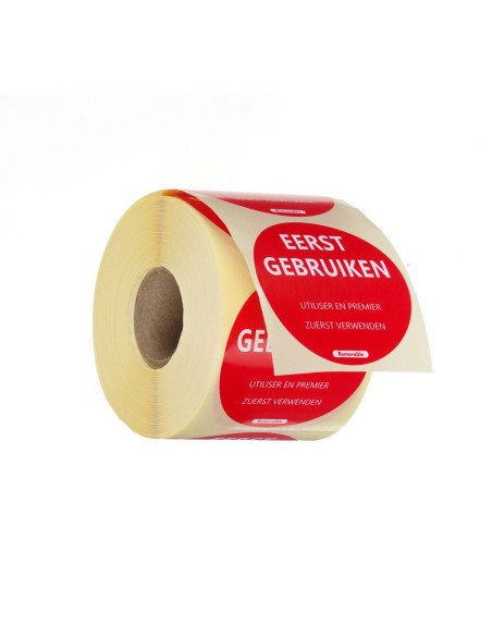 Voedselveiligheidsstickers "EERST GEBRUIKEN"