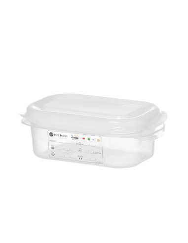 Bac gastronorme GN 1/9 en polypropylène (hermétique)