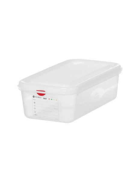 Bac gastronorme GN 1/3 en polypropylène (hermétique)