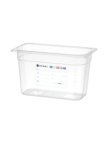 Bac gastronorme GN 1/3 polypropylène HACCP