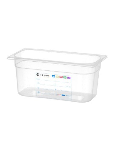 Bac gastronorme GN 1/3 polypropylène HACCP