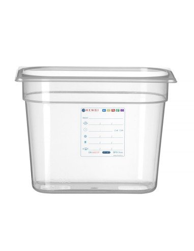 Bac gastronorme GN 1/4 polypropylène HACCP