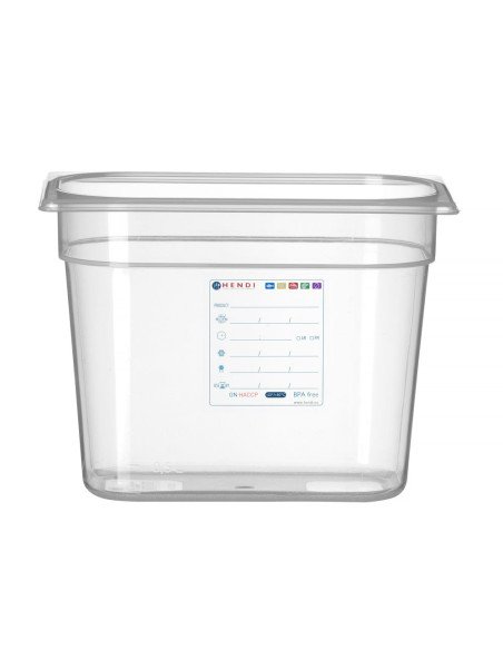 Bac gastronorme GN 1/4 polypropylène HACCP