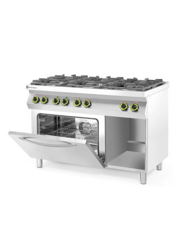 Gasfornuis 6 pits convectieoven HENDI 225899