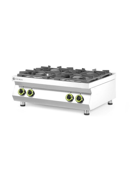 Fourneau à gaz de table 4 feux 19 kW HENDI 227381
