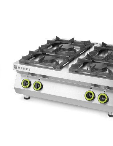 Fourneau à gaz de table 4 feux 19 kW HENDI 227381