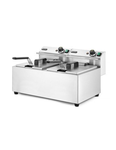 Dubbele elektrische friteuse 2x 8 L HENDI 207307