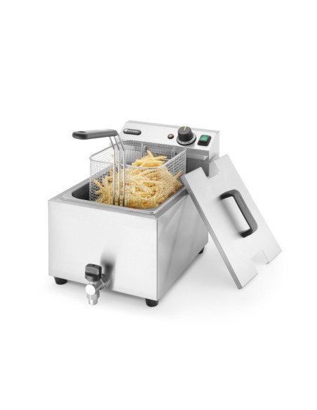 Electric deep fryer 8 L drain tap HENDI 209202