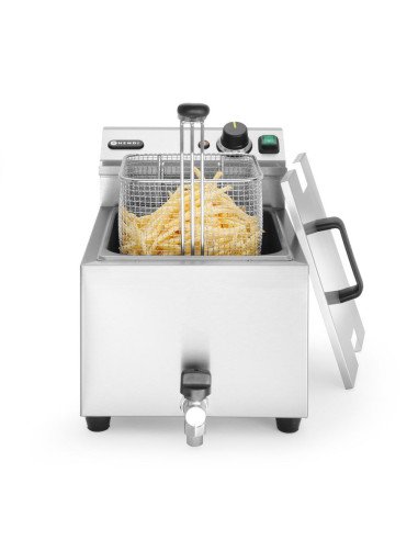 Electric deep fryer 8 L drain tap HENDI 209202