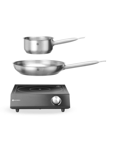 Induction hob set 3500 W + pot + pan HENDI 239889