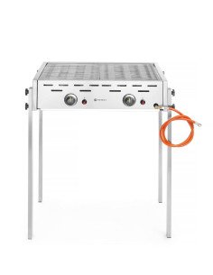 Barbecue à gaz 2 brûleurs 11,6 kW inox HENDI 2