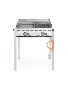 Barbecue à gaz 11,6 kW plaque et grille en fonte 2