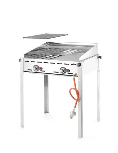 Gas barbecue 11.6 kW 2 GN 1/1 grills HENDI 149621
