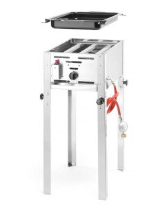 Gasbarbecue rooster en bakplaat 5,8 kW HENDI 2