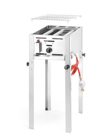 Gasbarbecue rooster en bakplaat 5,8 kW HENDI